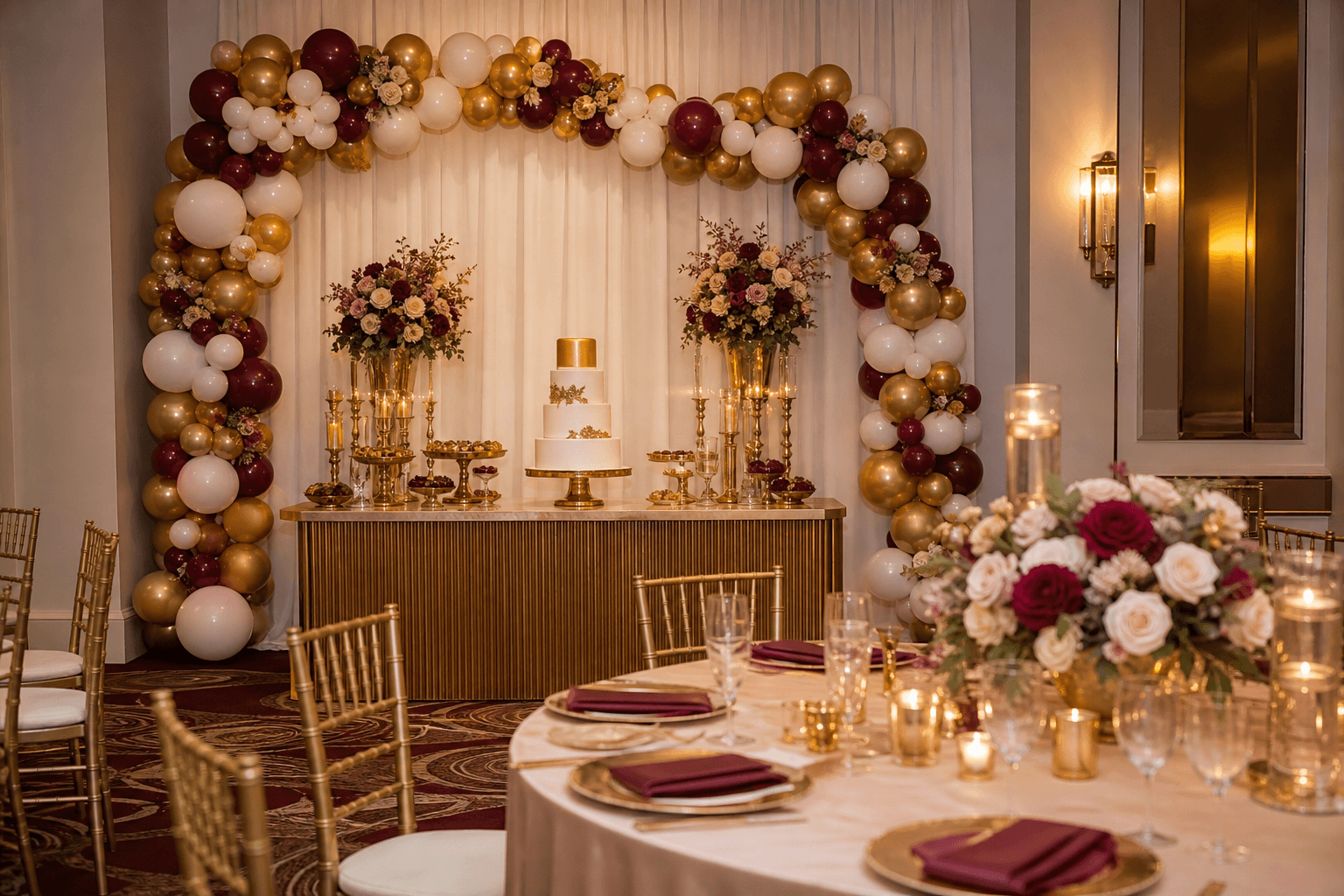 Styling inspiration: milestone celebration concept with gold styling.