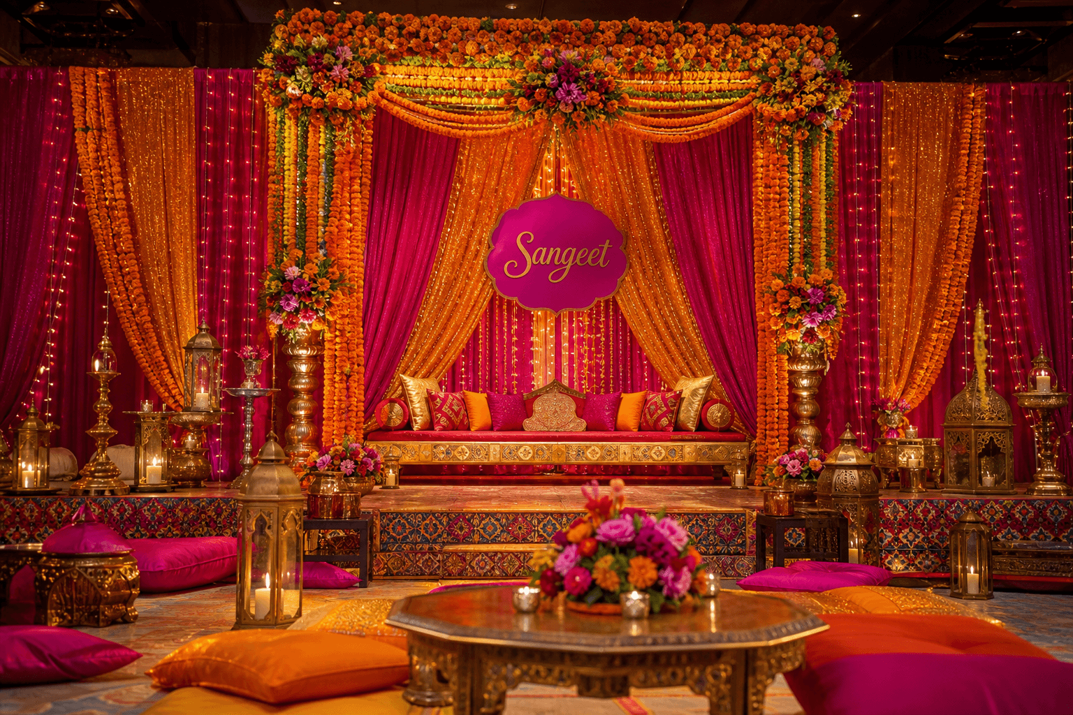Styling inspiration: festive celebration concept with bright florals.